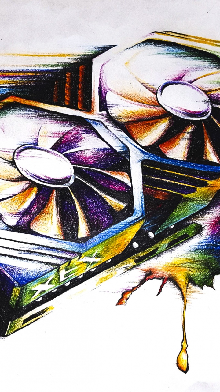 Обои радеон, графический дизайн, иллюстрация, рисование, эскиз в разрешении 720x1280