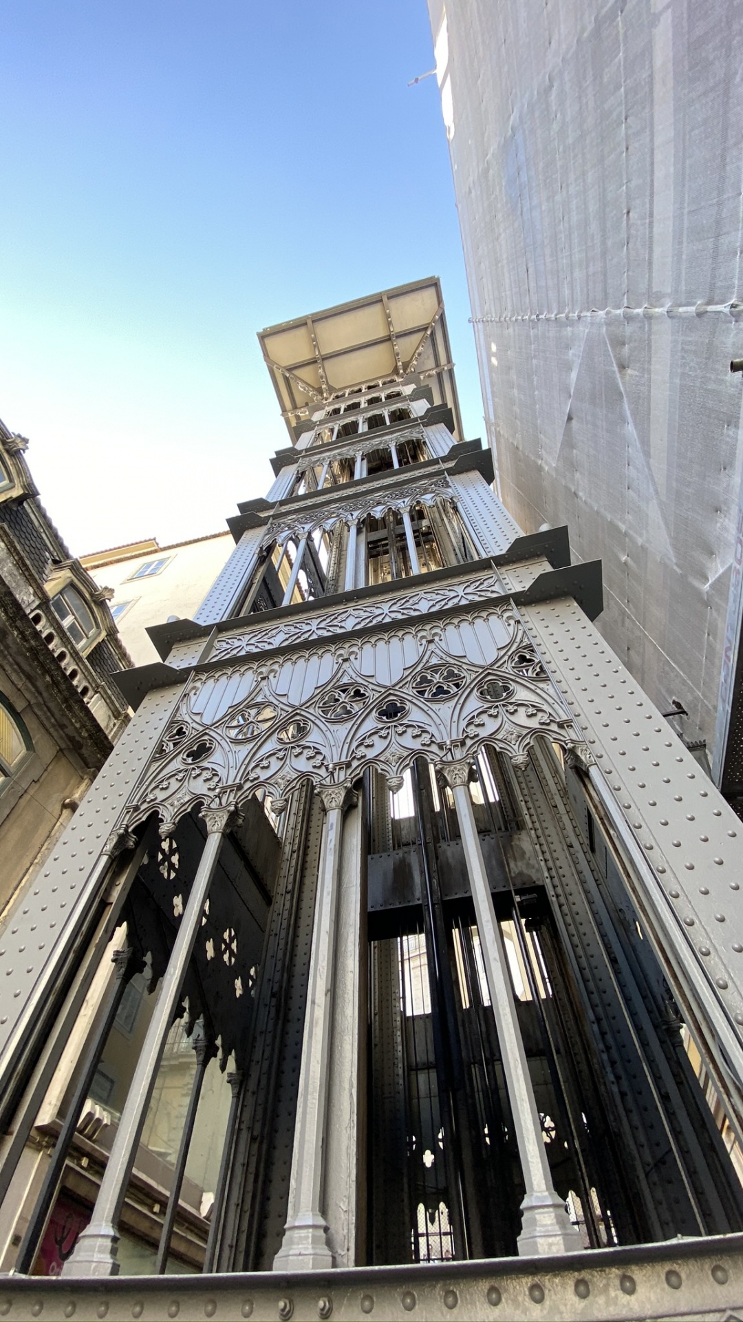 Обои подъемник санта-хуста, инфраструктура, архитектура, инженерия, железо в разрешении 1080x1920