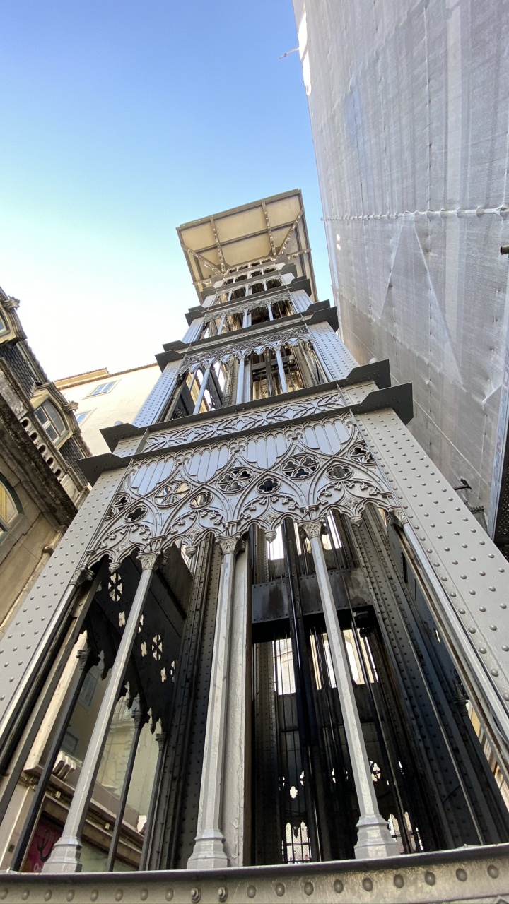 Обои подъемник санта-хуста, инфраструктура, архитектура, инженерия, железо в разрешении 720x1280