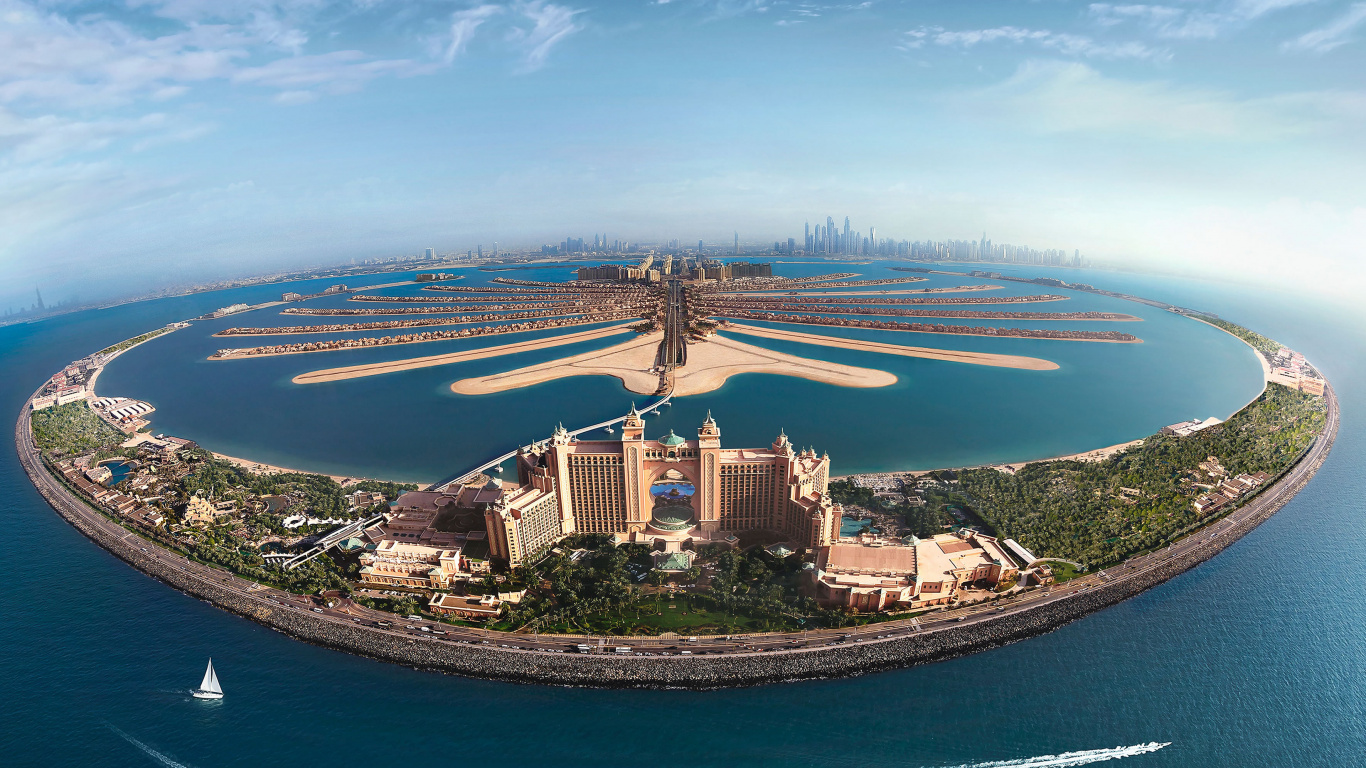 Обои прибежище, гидроресурсы, искусственный остров, прибрежные и океанические рельефы, все включено курорт в разрешении 1366x768