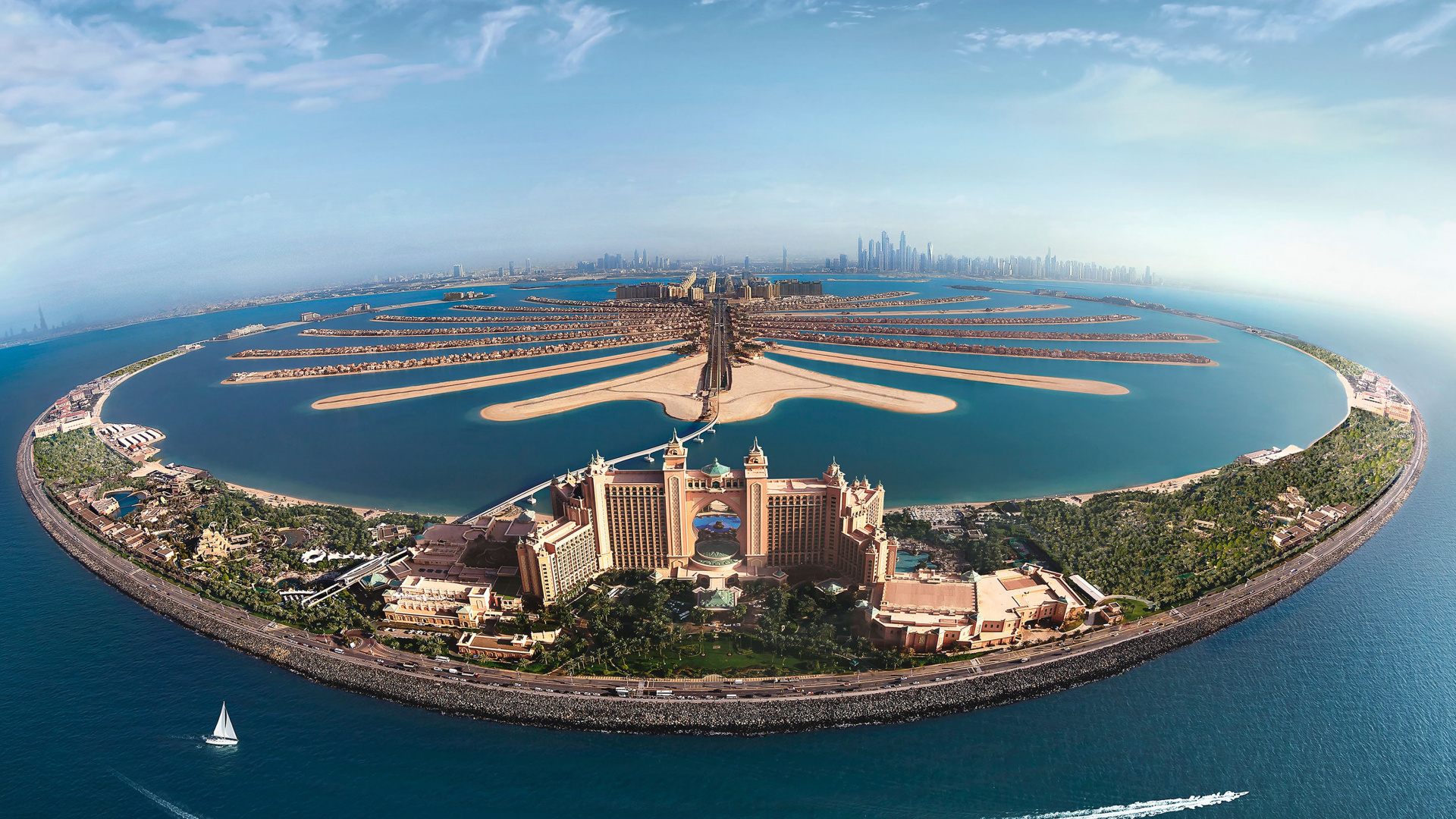 Обои прибежище, гидроресурсы, искусственный остров, прибрежные и океанические рельефы, все включено курорт в разрешении 1920x1080