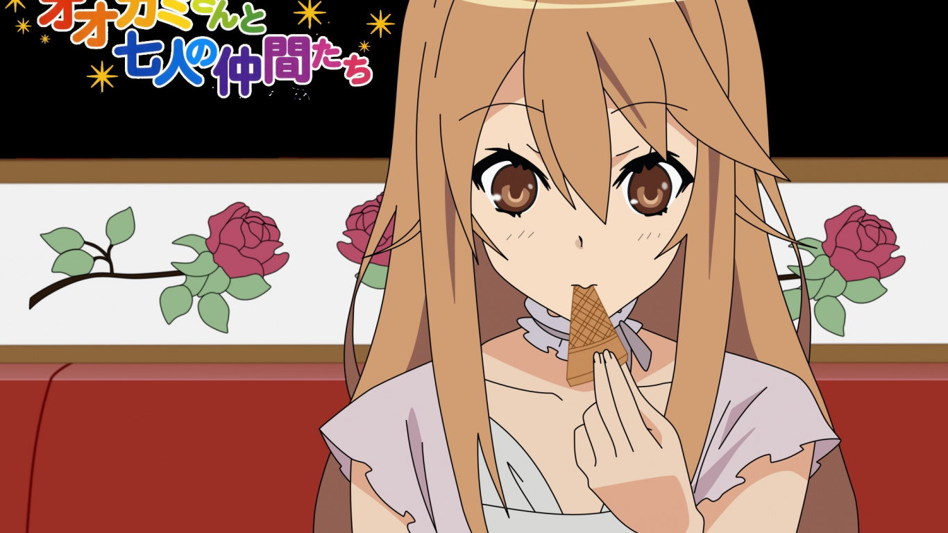 Обои мультфильм, рот, черные волосы, Цундэрэ, мангака в разрешении 1366x768