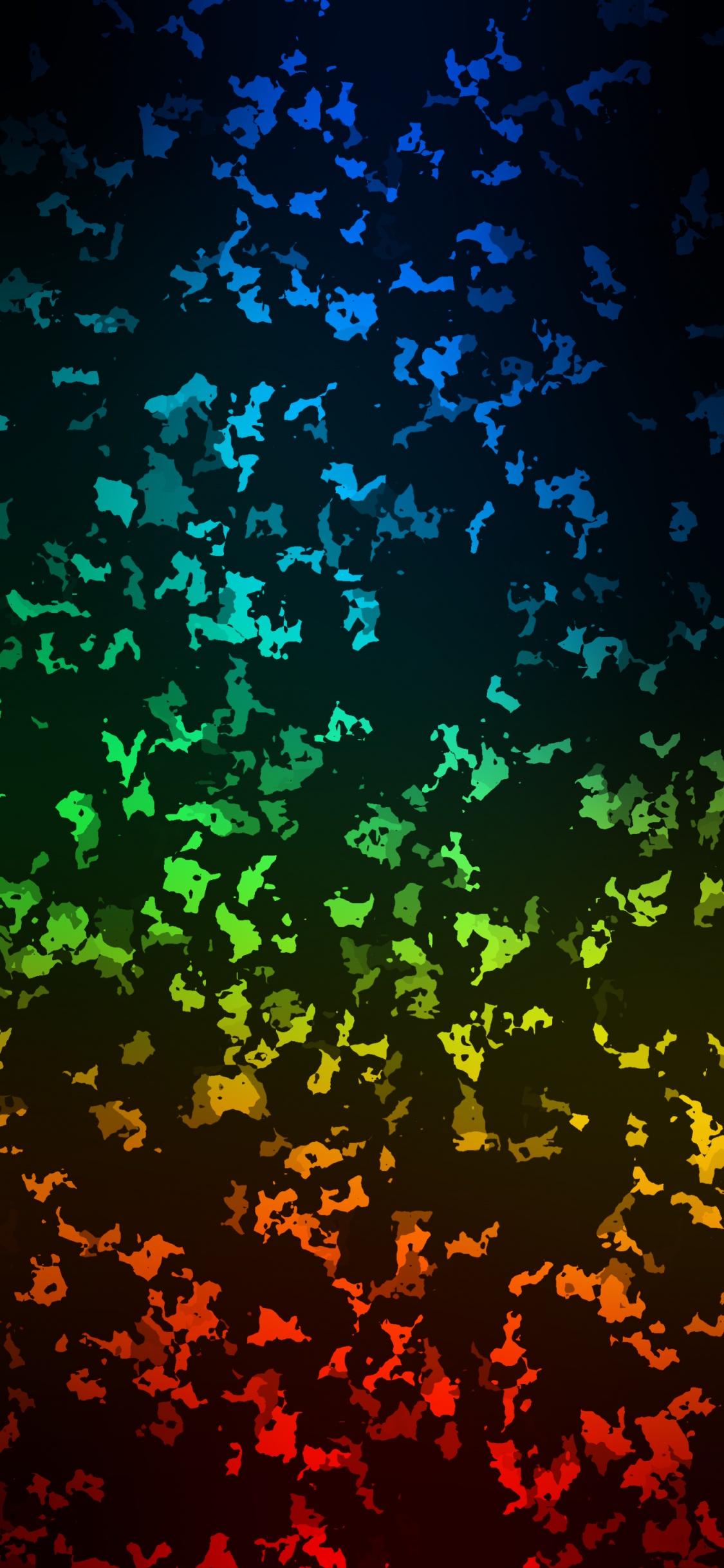 Обои абстракция, цветной, абстрактное искусство, лазурный, Аква в разрешении 1125x2436