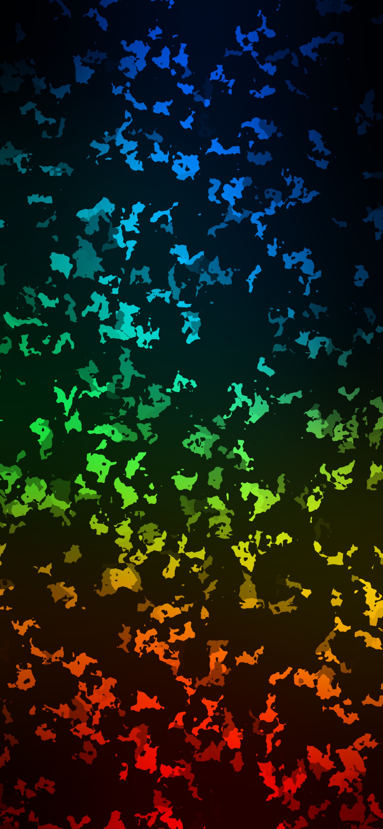 Обои абстракция, цветной, абстрактное искусство, лазурный, Аква в разрешении 1242x2688