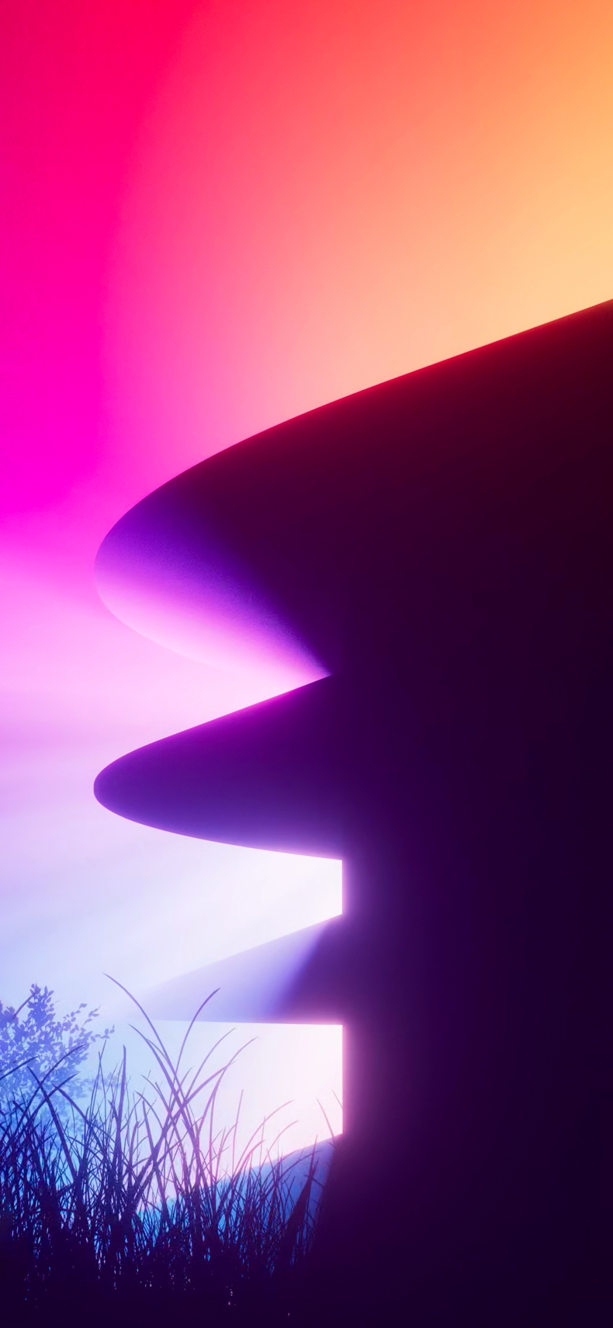 Обои Яблочный Парк, пурпур, черный, Фиолетовый, розовый в разрешении 1242x2688