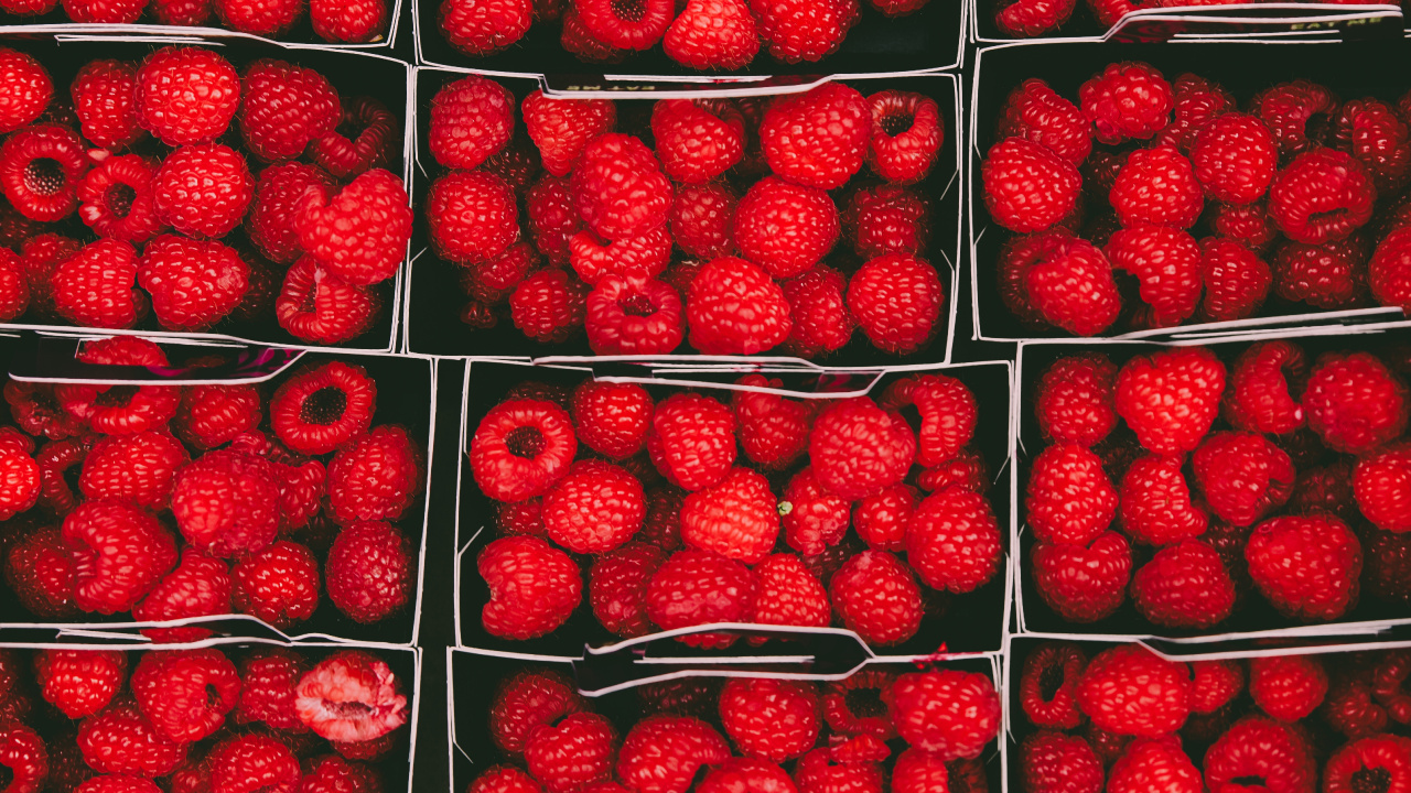 Обои природные продукты, ягоды, местное блюдо, фрукты, красный цвет в разрешении 1280x720