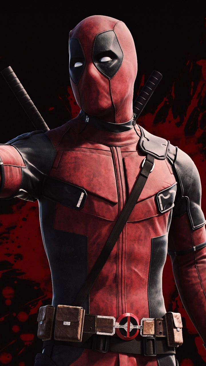 Обои дэдпул, супергерой, производительность, Представление, темнота в разрешении 720x1280