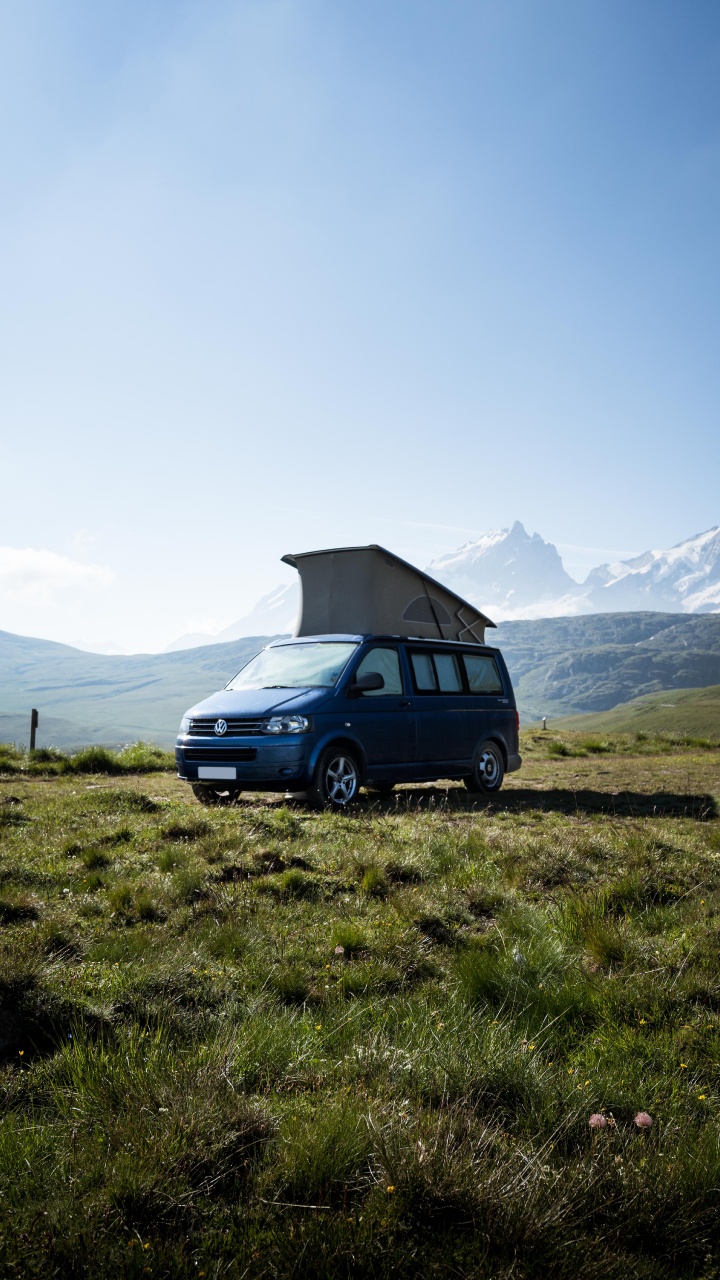 Обои volkswagen type 2, авто, фургон, Автодома, автомобиль в разрешении 720x1280