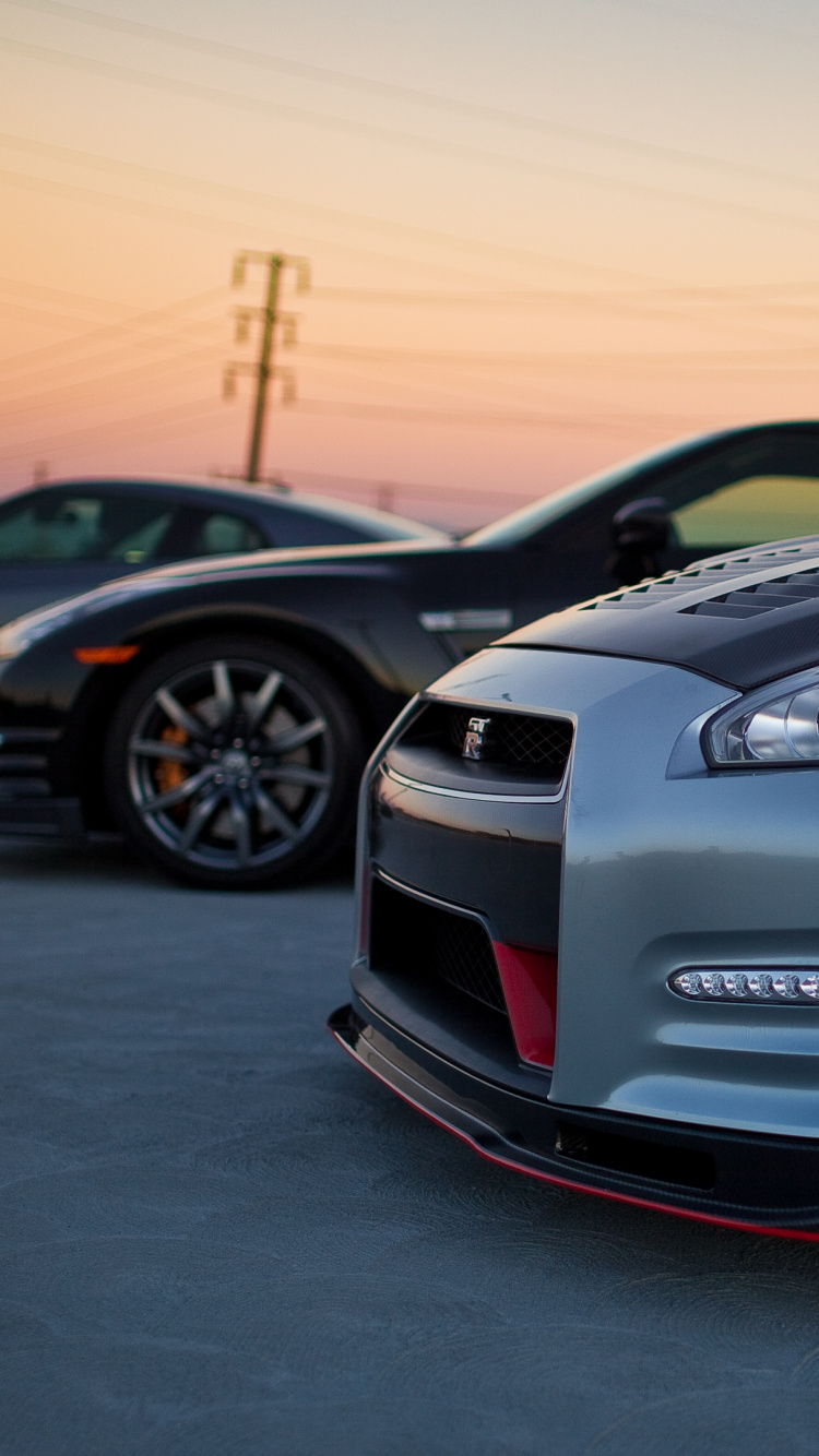 Обои nissan gt r, спорткар, авто, суперкар, Литые диски в разрешении 750x1334