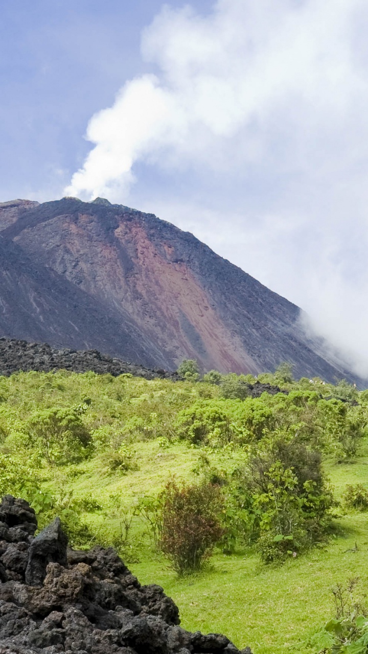 Обои пакае, пейзажи гор, вулкан, нагорье, гора в разрешении 720x1280