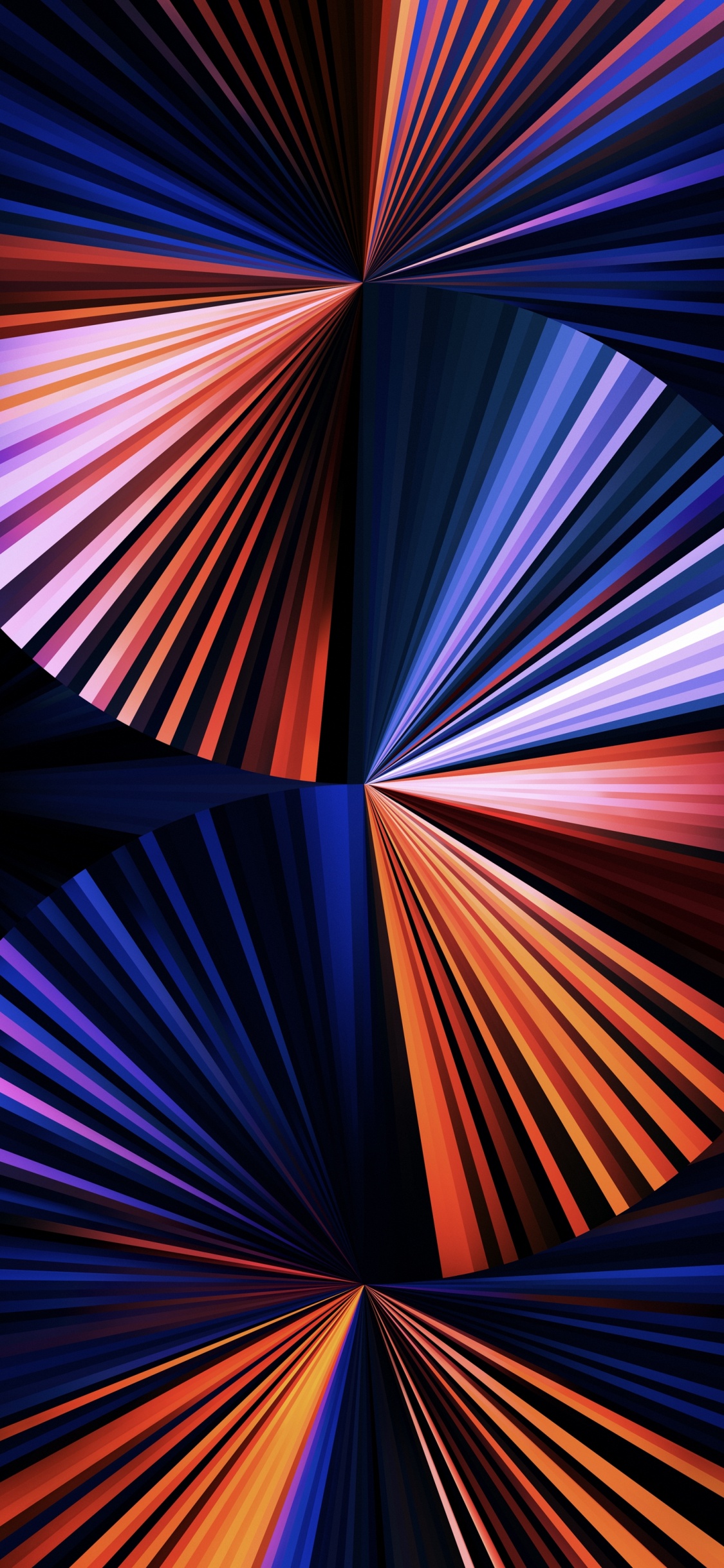 Обои Dark purple fan wallpaper for iPad Pro 12.9″ в разрешении 1125x2436