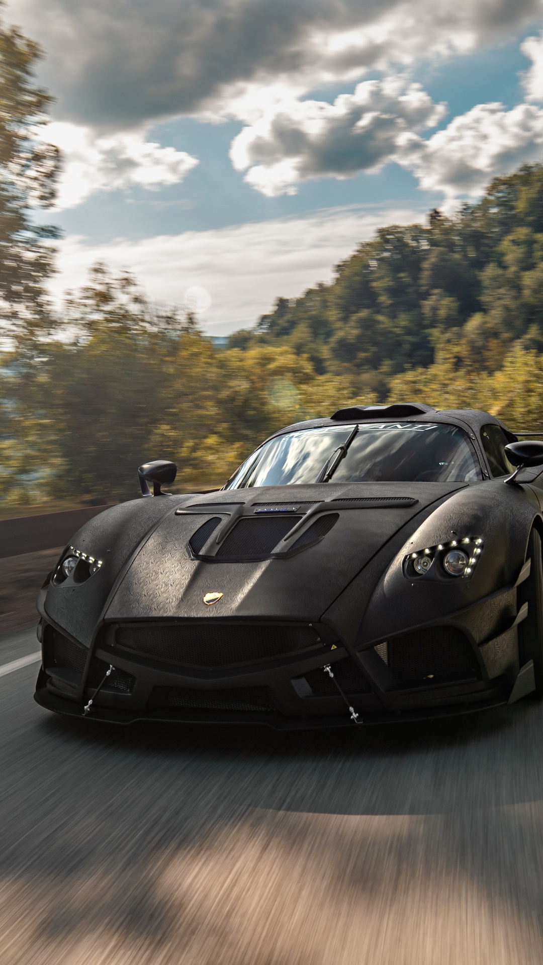 Обои суперкар, авто, спорткар, Маццанти Для Evantra, Pagani Zonda в разрешении 1080x1920