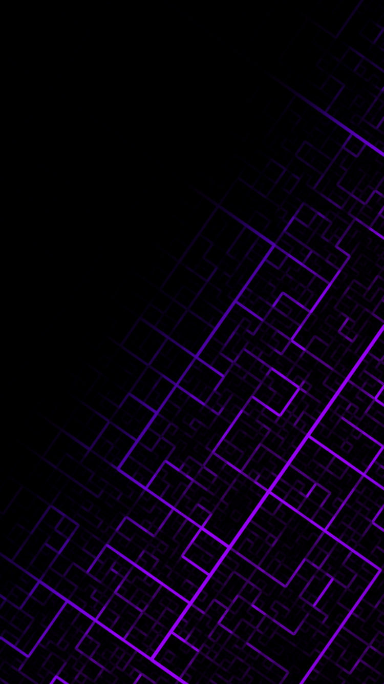 Обои Фиолетовый, пурпур, черный, синий, линия в разрешении 750x1334