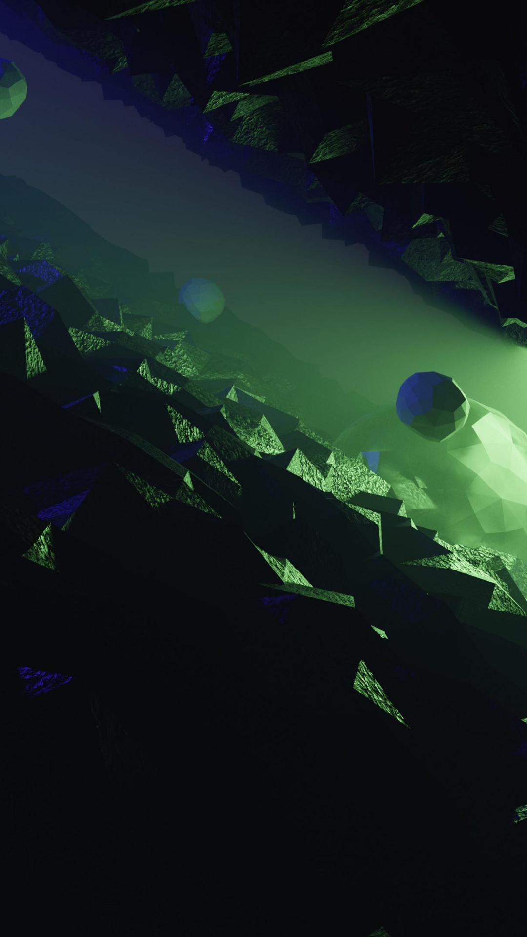 Обои свет, зеленый, атмосфера, космос, астрономический объект в разрешении 1080x1920