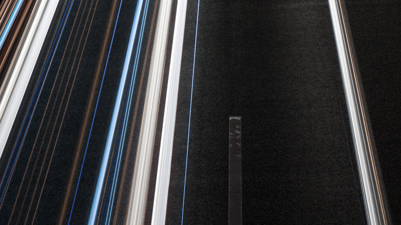 Обои сталь, линия, металл, дорога, архитектура в разрешении 1366x768