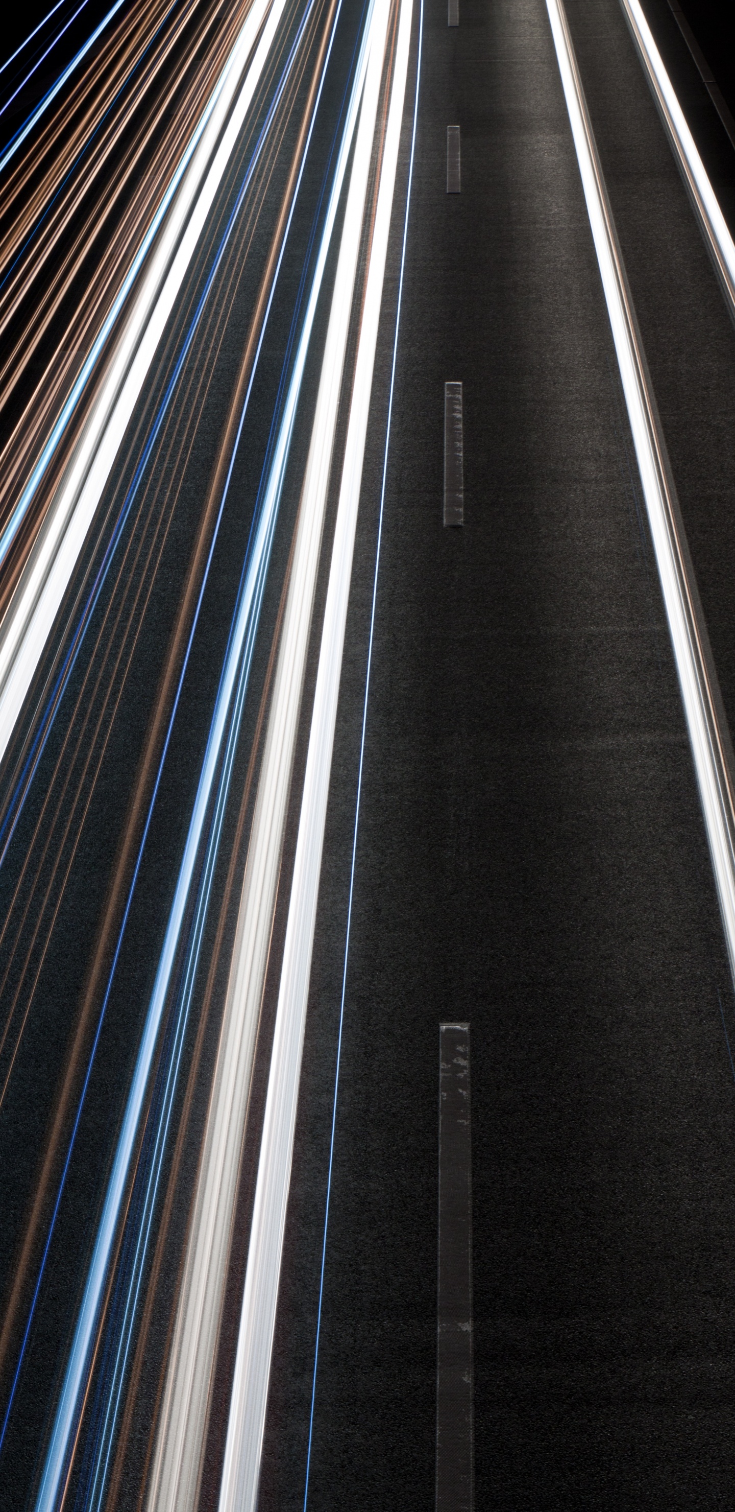 Обои сталь, линия, металл, дорога, архитектура в разрешении 1440x2960