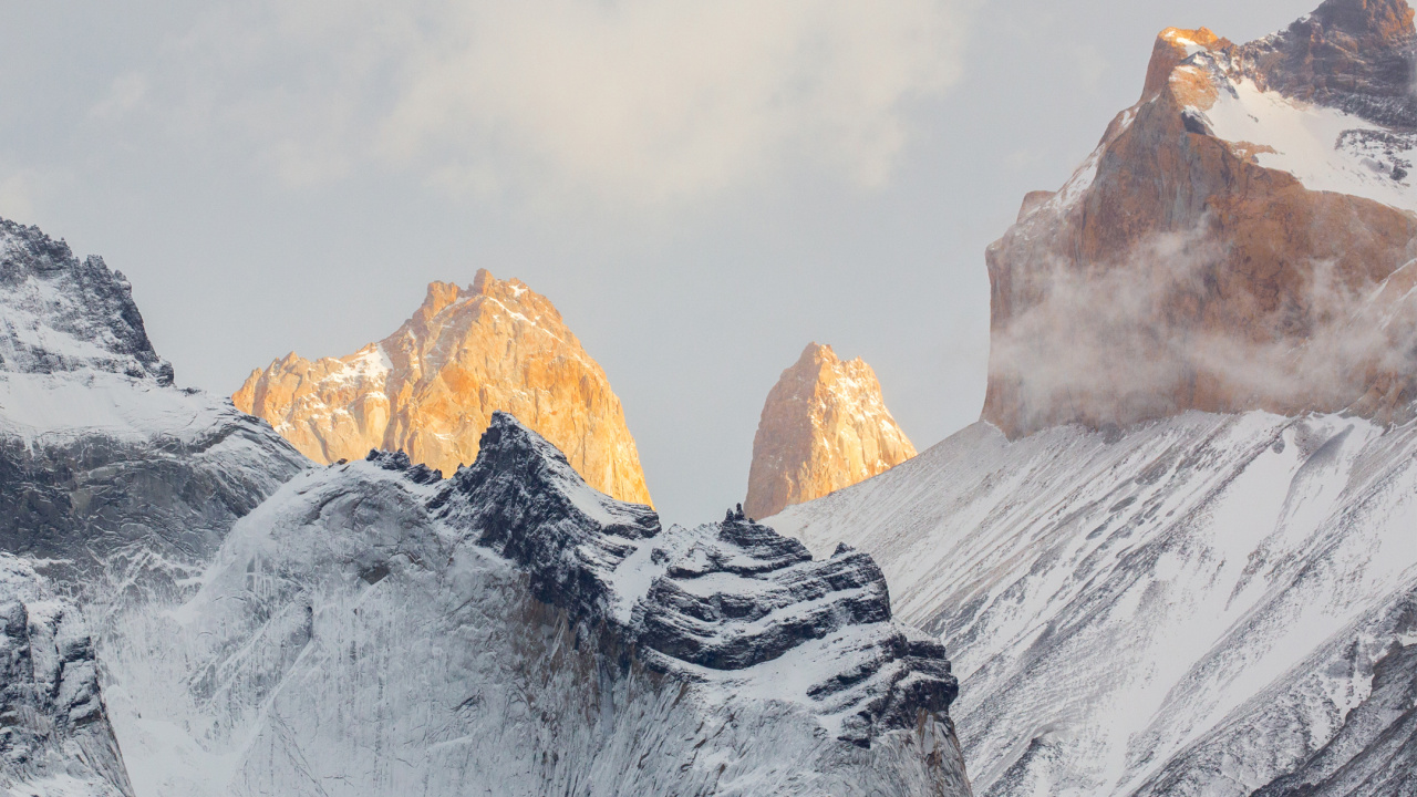 Обои Nokia, Nokia 9, Нокиа 7, смартфон, горный рельеф в разрешении 1280x720