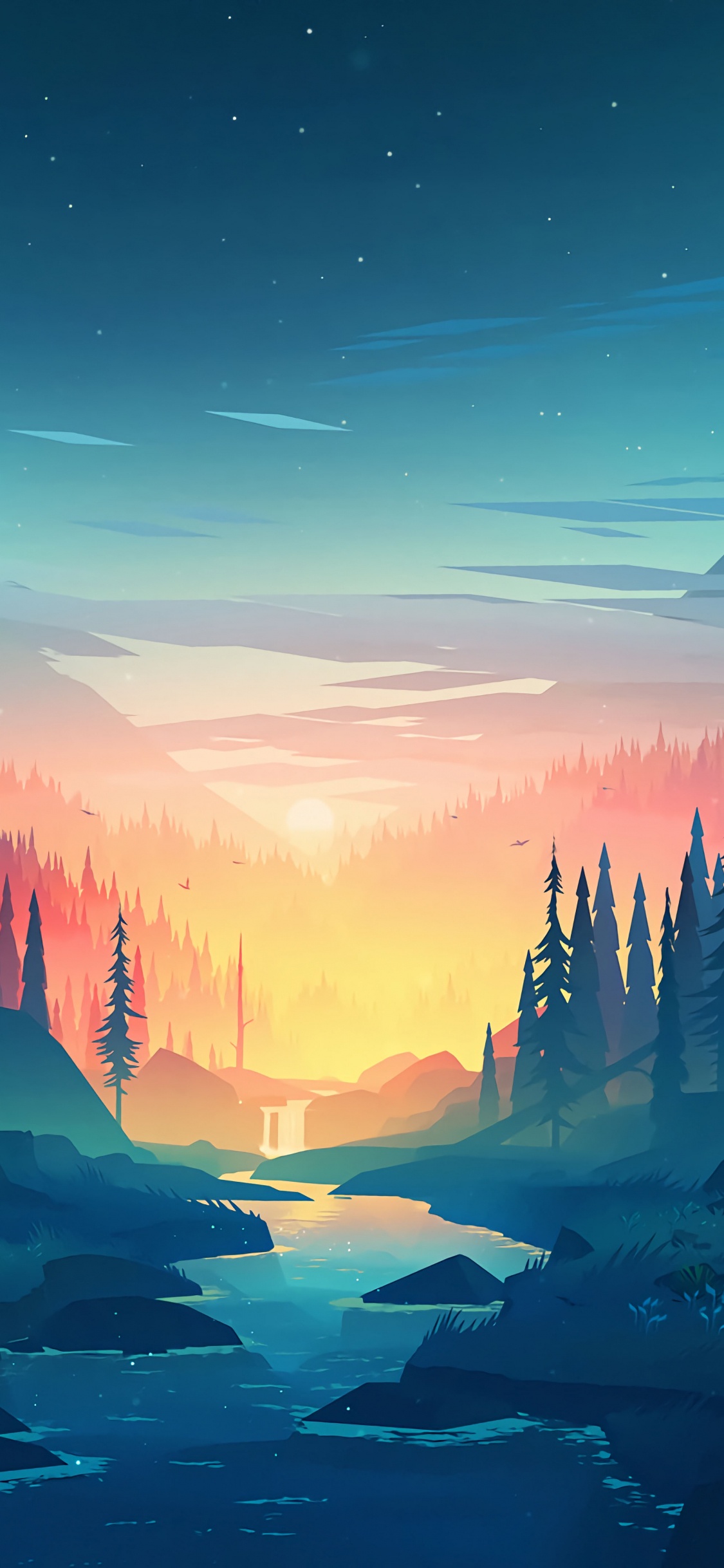 Обои микаэль густафссон маленькая память, облако, растение, атмосфера, вода в разрешении 1125x2436