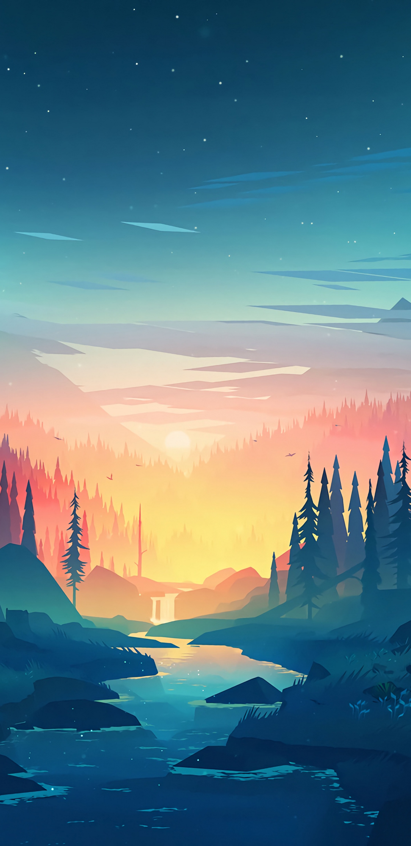 Обои микаэль густафссон маленькая память, облако, растение, атмосфера, вода в разрешении 1440x2960