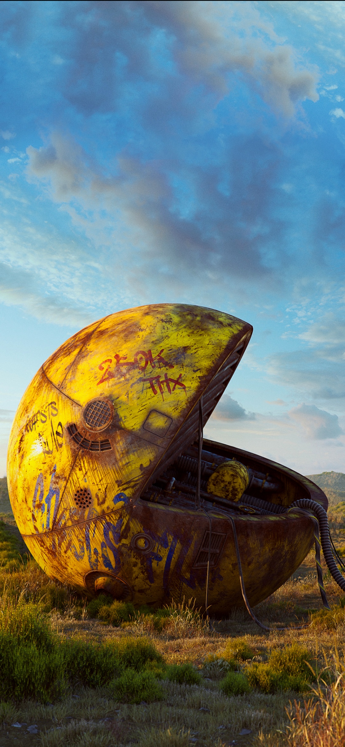 Обои filip hodas поп-культура антиутопия, популярная культура, дистопия, Культура, арт в разрешении 1125x2436