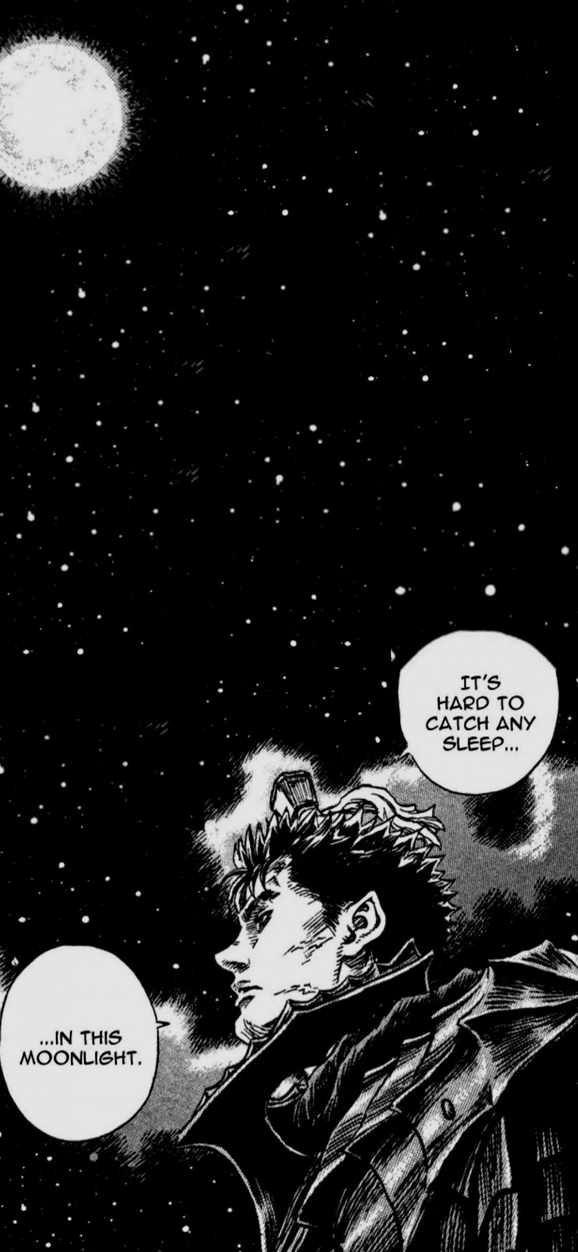 Обои цитаты берсерка, Кишки, Берсерк, рукав, аниме в разрешении 1125x2436