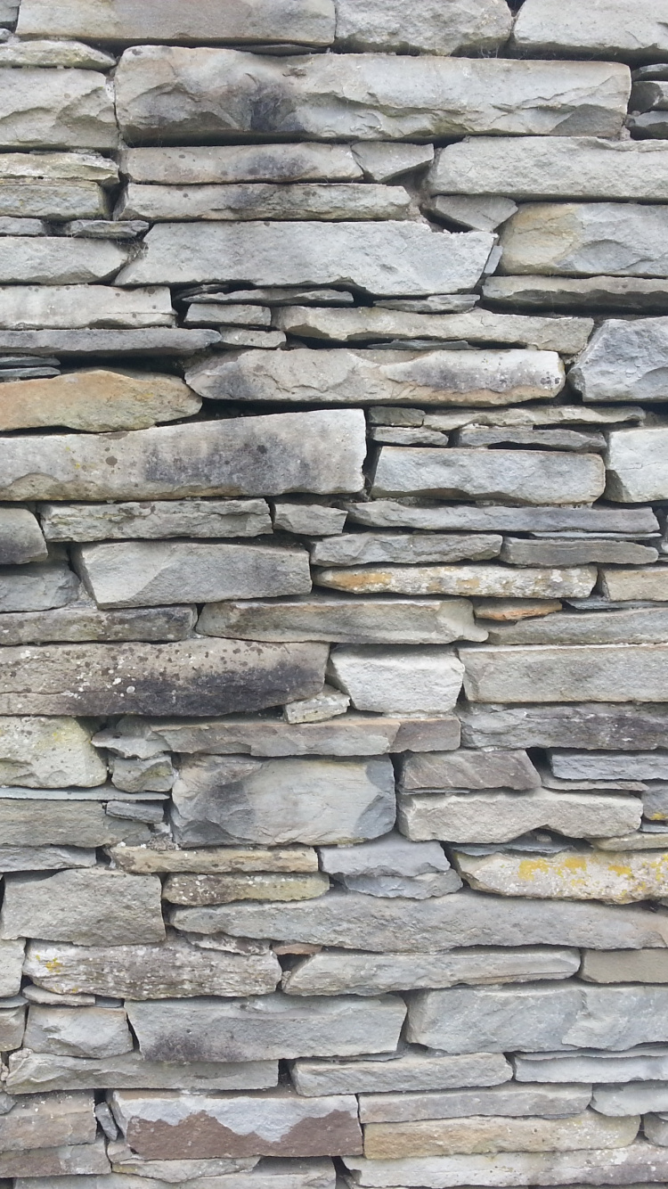 Обои каменная стена, плита, стена, кирпичная кладка, кирпич в разрешении 750x1334