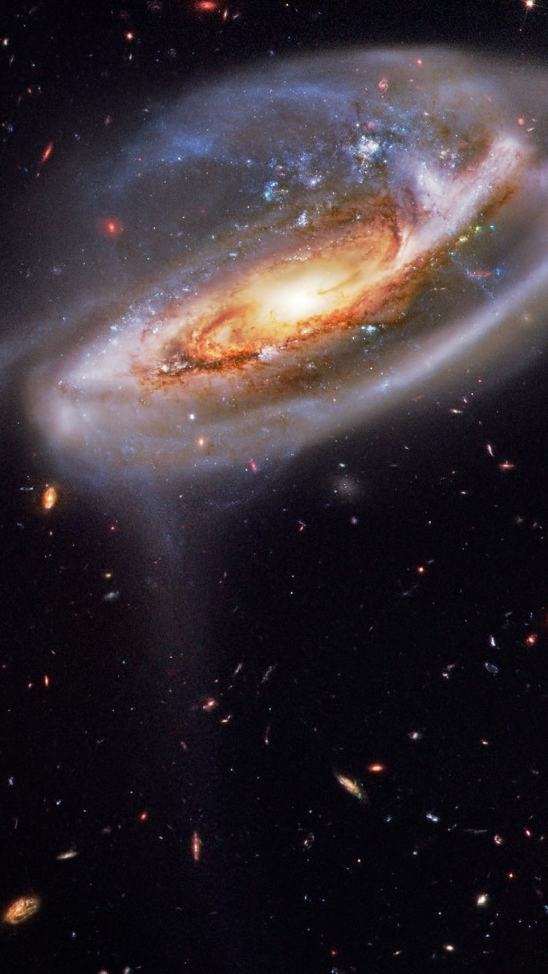 Обои Галактика, спиральная Галактика, звезда, Астрономия, Галактика Водоворот в разрешении 1080x1920