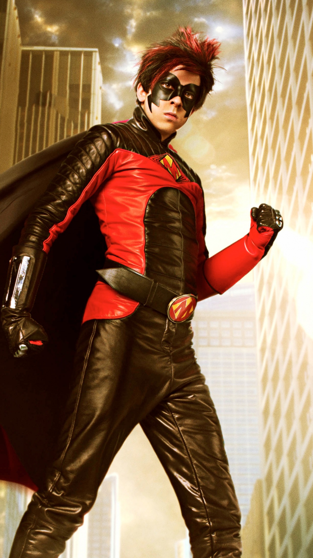 Обои Кристофер Минц-Плассе, Пипец, Крис Дамико, Хит-Девочка, постер в разрешении 1080x1920