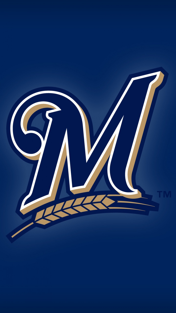 Обои Милуоки, млб, бейсбол, лого, текст в разрешении 720x1280