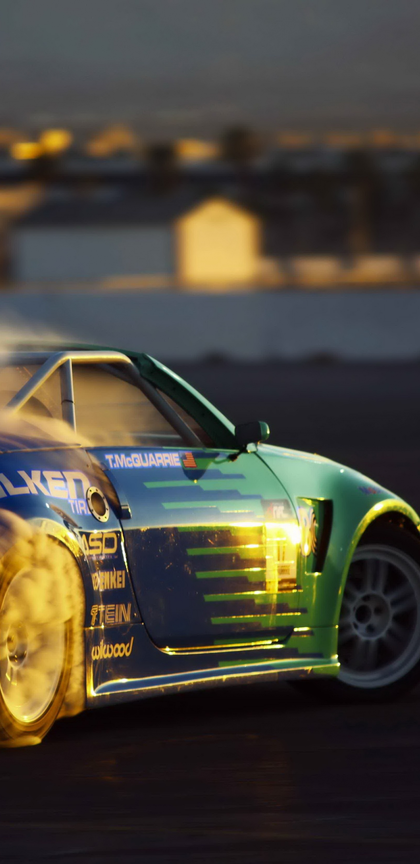 Обои авто, дрифтинг, спорткар, Ниссан, Формула D в разрешении 1440x2960