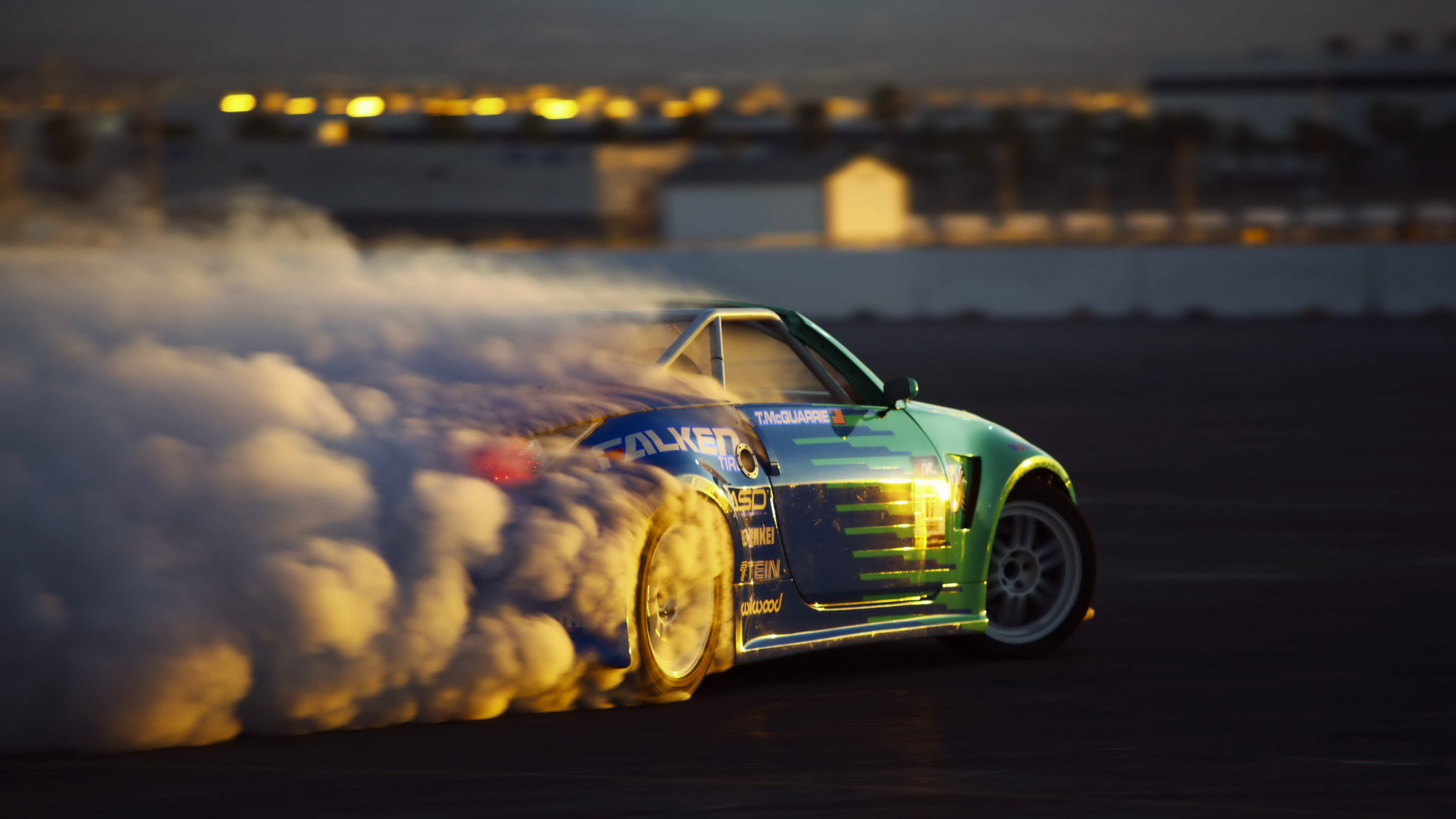 Обои авто, дрифтинг, спорткар, Ниссан, Формула D в разрешении 2560x1440