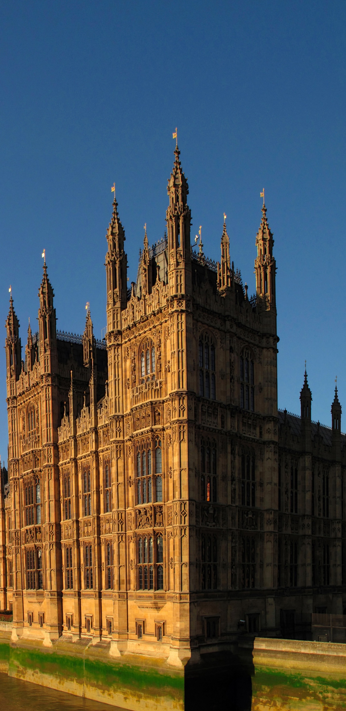 Обои здание парламента, Биг Бен, вестминстерский дворец, ориентир, здание в разрешении 1440x2960