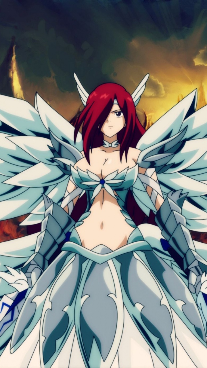 Обои эрза Скарлет, фейри Тейл, Нацу Драгнил, аниме, Манга в разрешении 720x1280