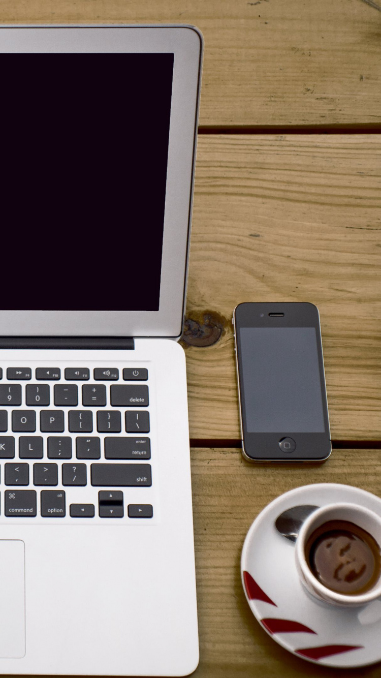 Обои макбук Эйр, электронное устройство, технологии, яблоко, рабочий стол в разрешении 750x1334