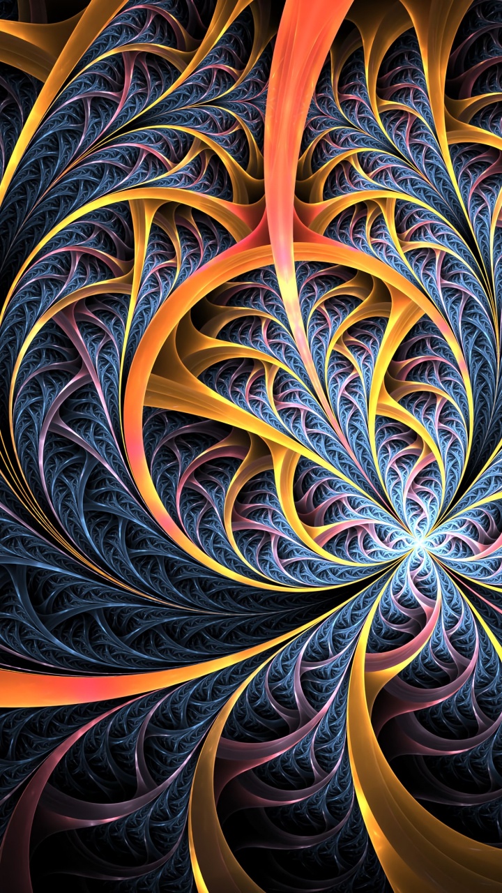 Обои психоделия, фосфен, Рисунок М, графика, узор в разрешении 720x1280