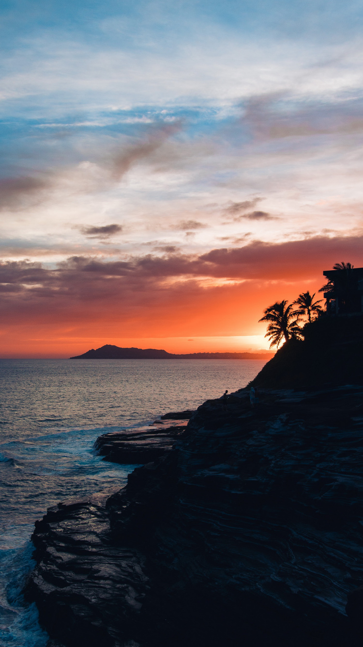 Обои плюющаяся пещера, ремикс, земля, soundcloud, закат в разрешении 750x1334