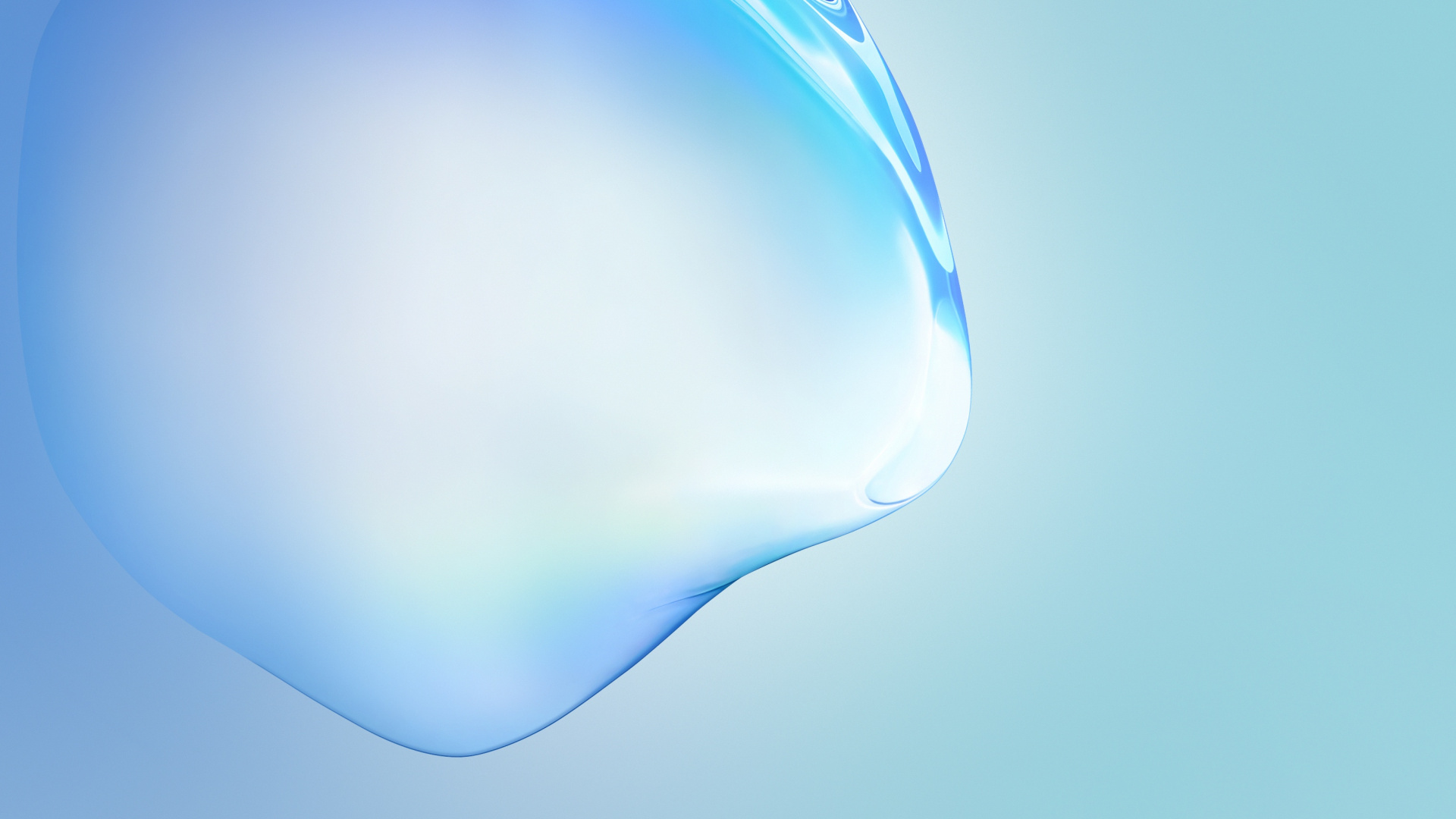 Обои примечание 10 акции, смартфон, андроид, андроид 10, вода в разрешении 1920x1080