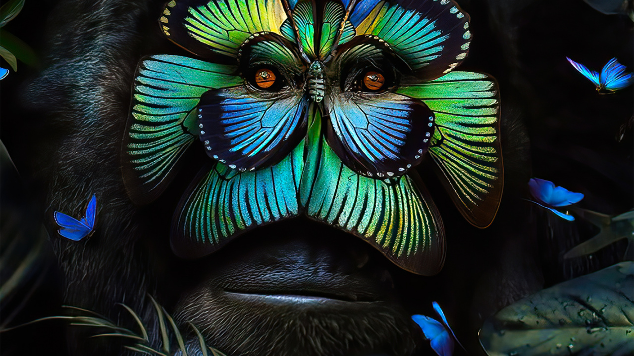 Обои художественная краска, иканвас, арт, холст, графический дизайн в разрешении 1280x720