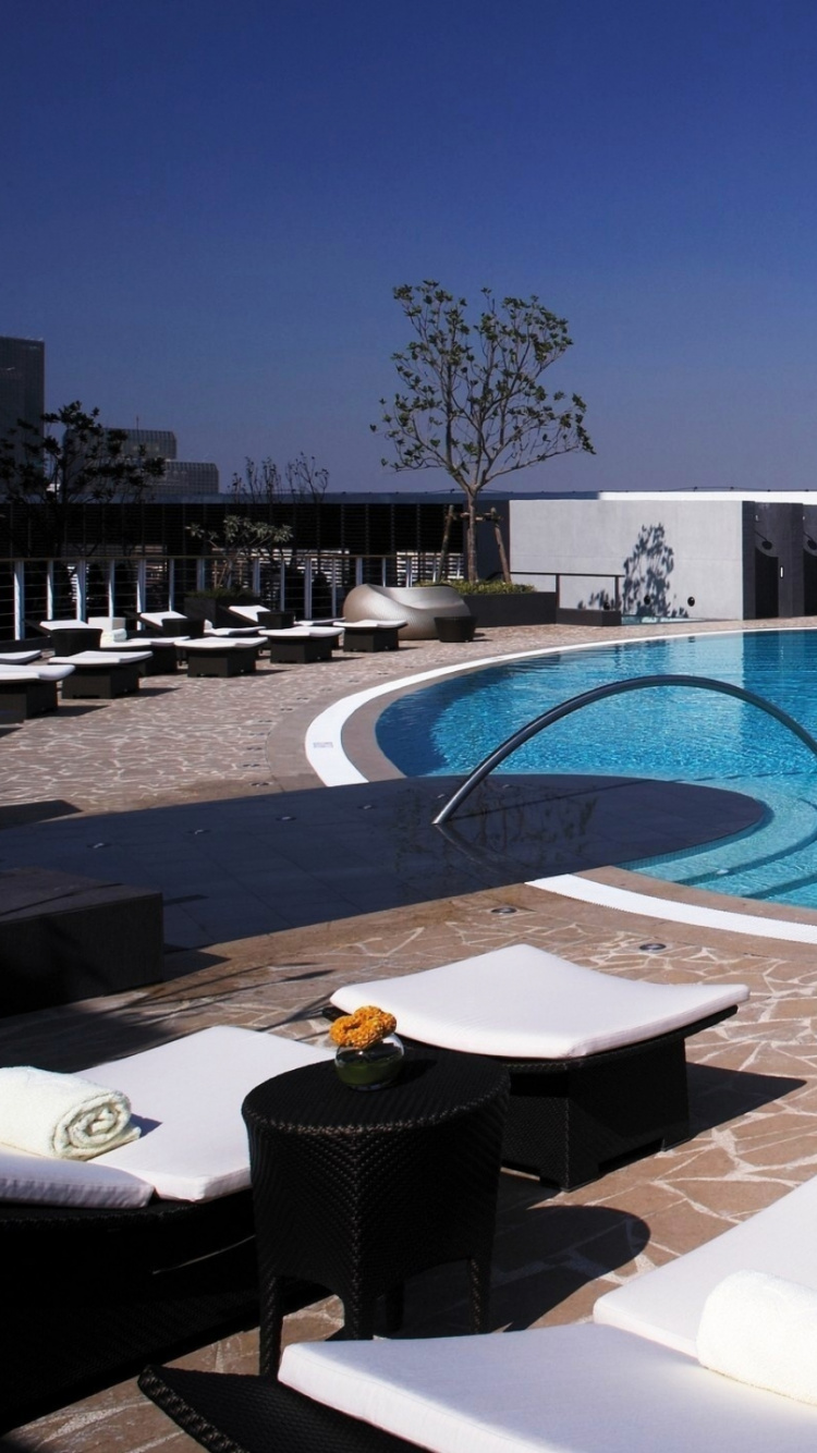 Обои свойство, прибежище, собственность, недвижимость, вода в разрешении 750x1334