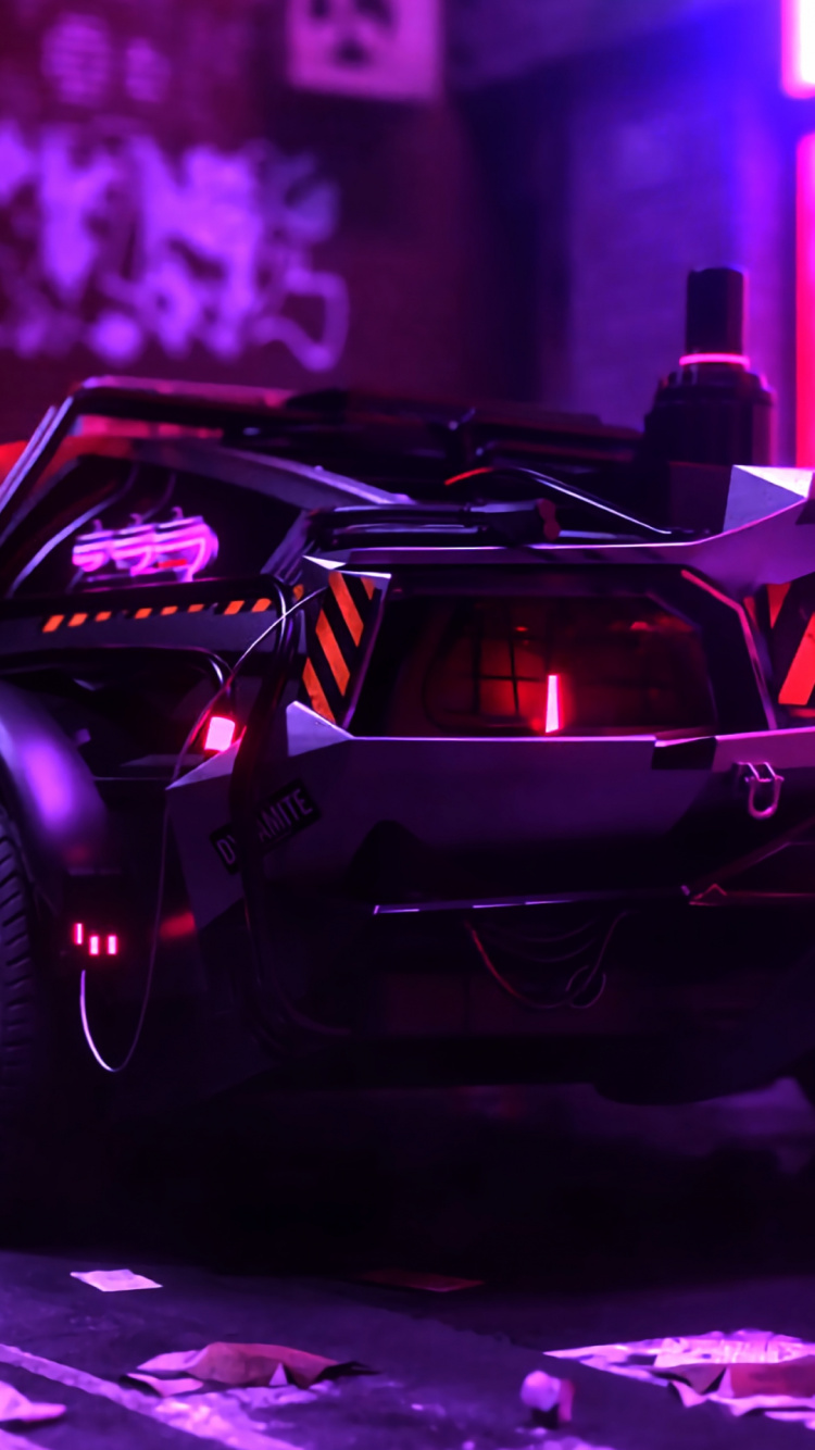 Обои легковые автомобили, автомобильное освещение, капюшон, пурпур, колесо в разрешении 750x1334