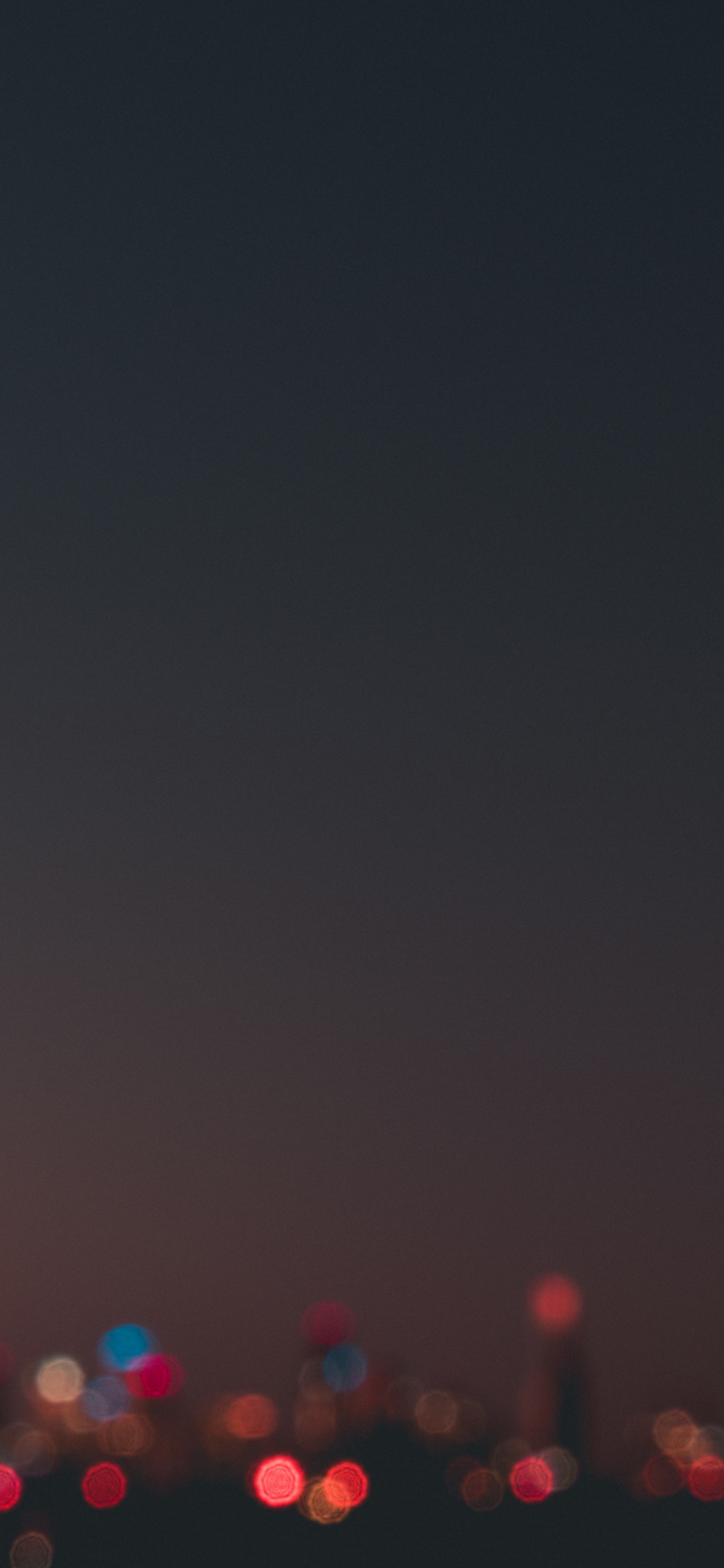 Обои здание, красный цвет, ночь, свет, атмосфера в разрешении 1125x2436