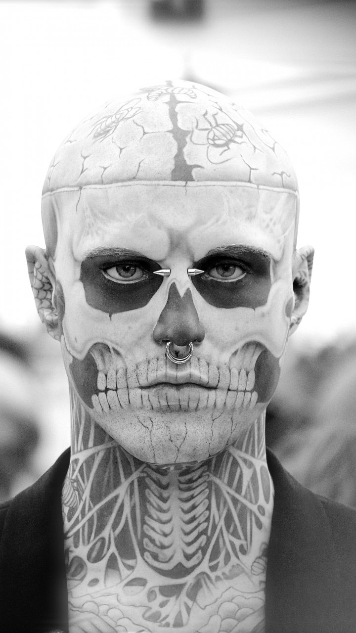 Обои Рик Дженест съемки, зомби, родился этот путь, очки, лоб в разрешении 720x1280