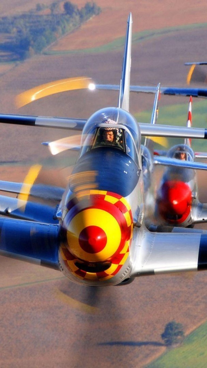 Обои самолет, самолеты, пропеллер, авиация, военный самолет в разрешении 720x1280