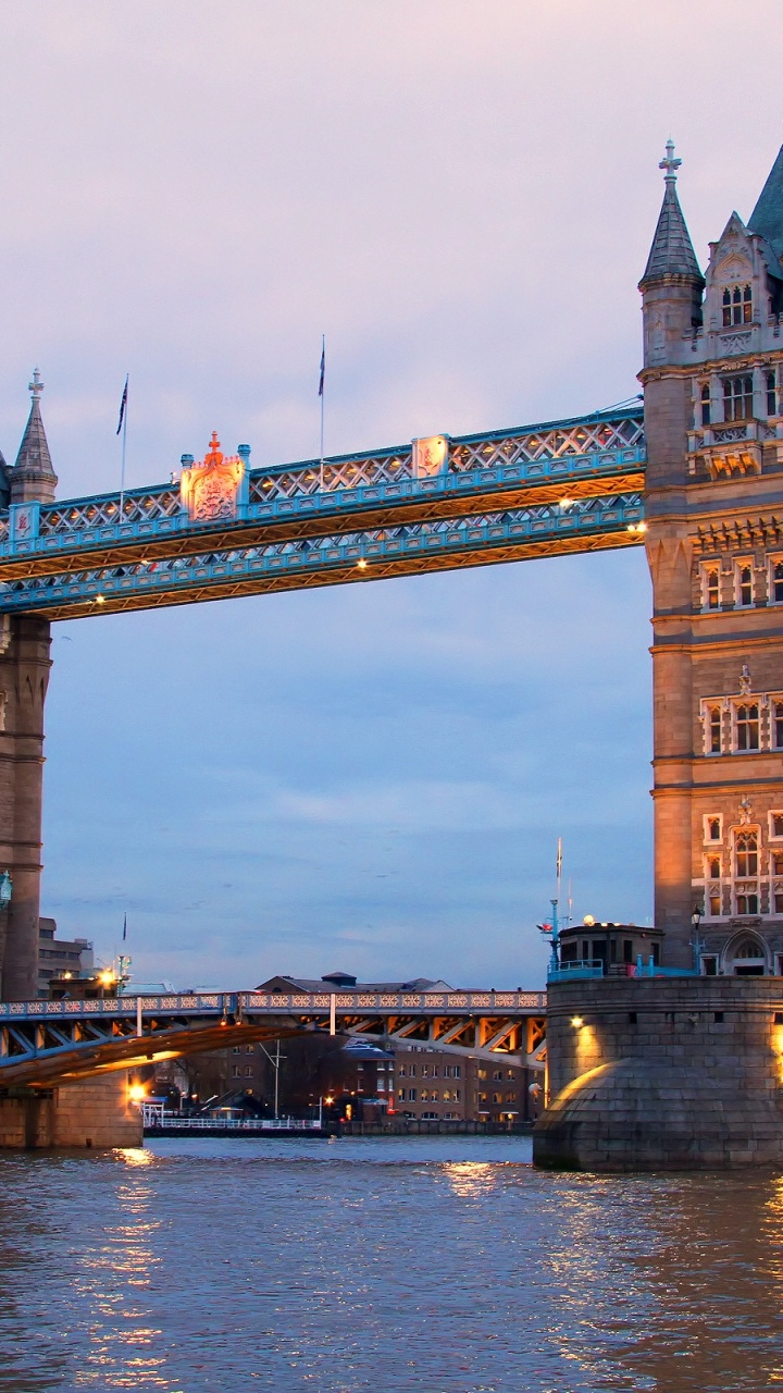 Обои тауэрский мост, лондонский Тауэр, лондонский мост, ориентир, мост в разрешении 720x1280