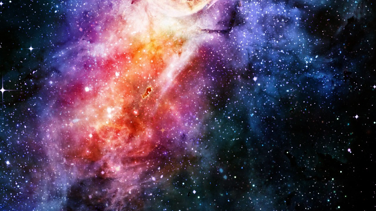 Обои Галактика, туманность, астрономический объект, космическое пространство, атмосфера в разрешении 1280x720