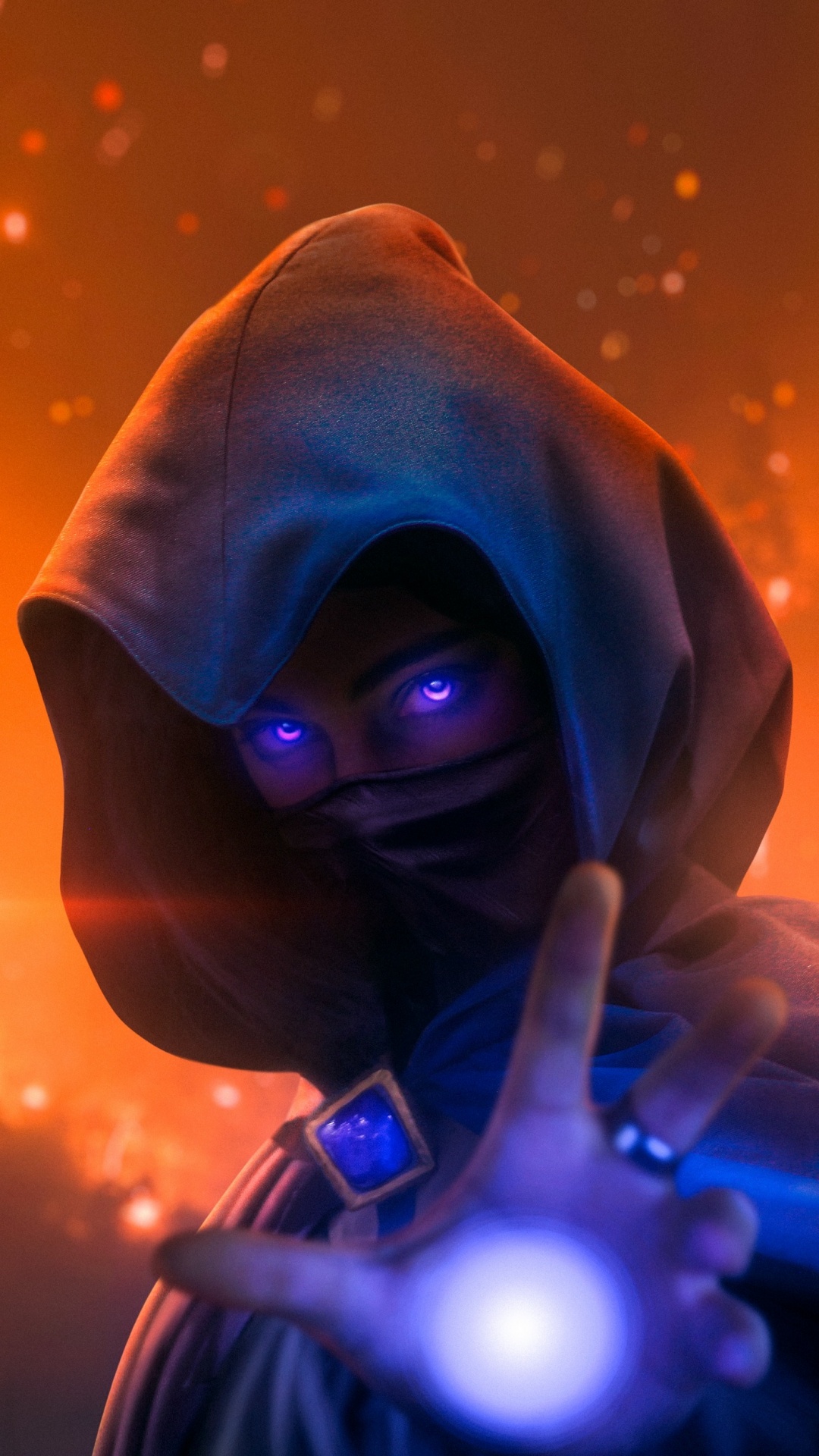 Обои свет, синий кобальт, синий, пурпур, Фиолетовый в разрешении 1080x1920