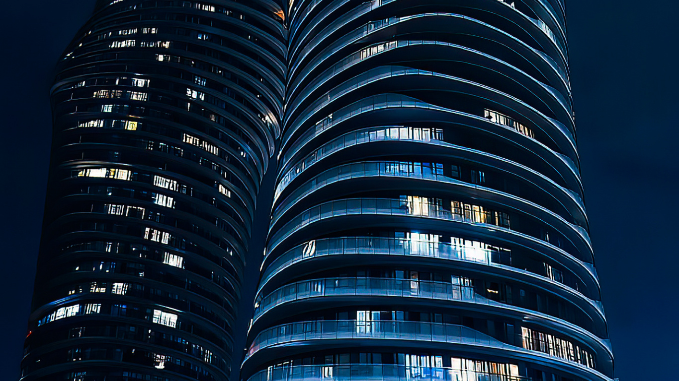 Обои небоскреб, квартира, вышка, архитектура, высотное здание в разрешении 1366x768