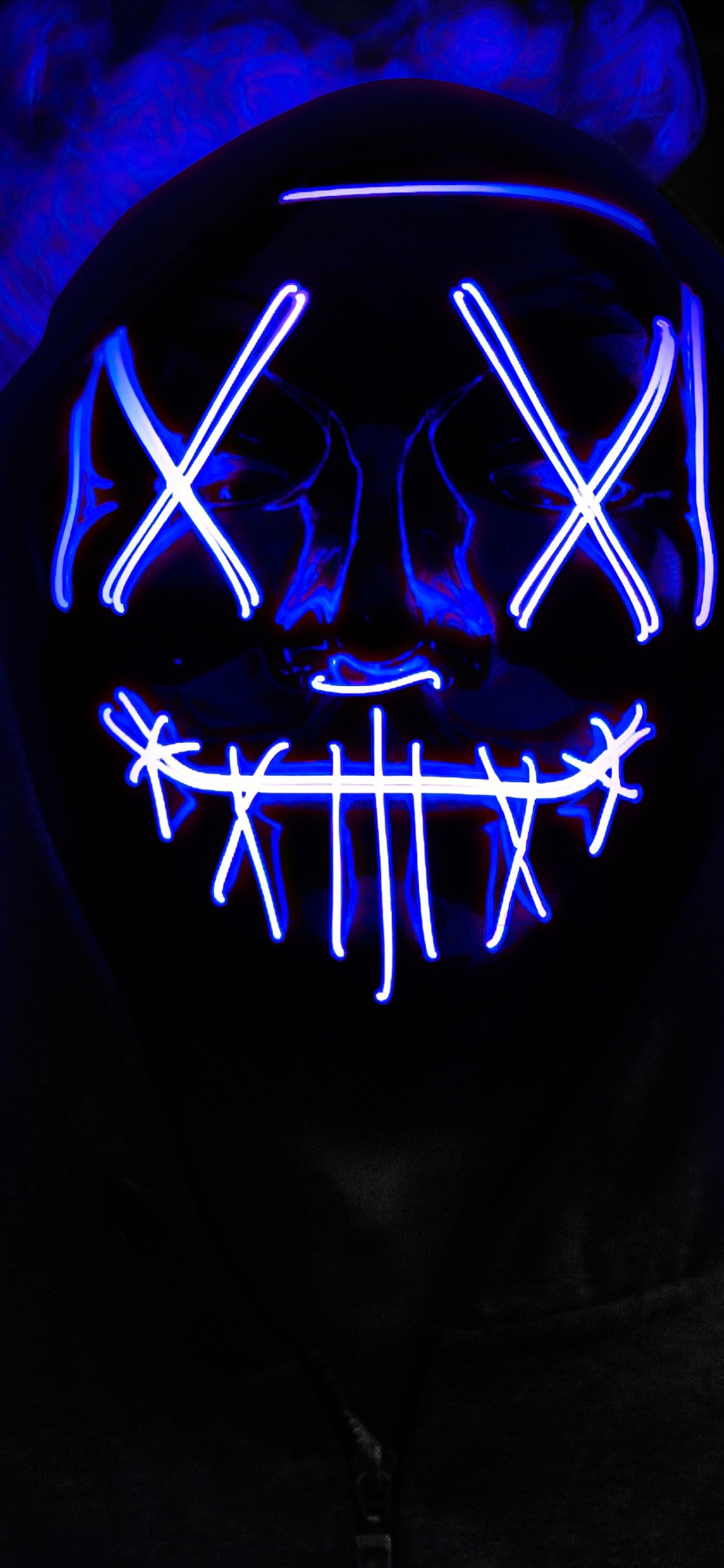 Обои темнота, рукав, газ, арт, электрик в разрешении 1242x2688