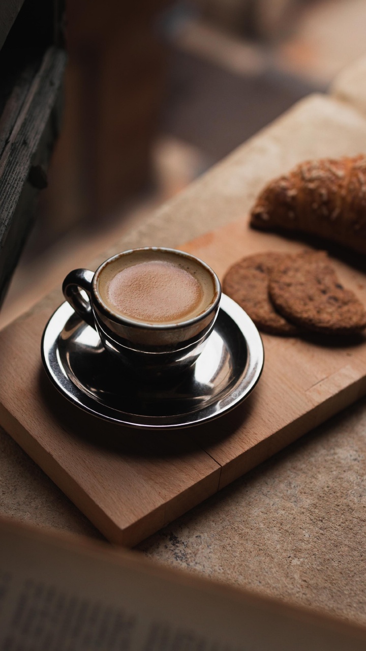 Обои кофе, латте, кофейная чашка, чашка, пища в разрешении 720x1280