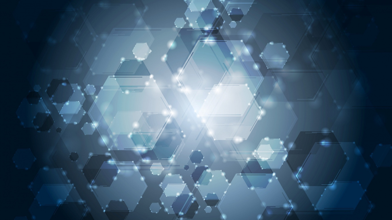 Обои векторная графика, дизайн, иллюстрация, синий, технологии в разрешении 1366x768